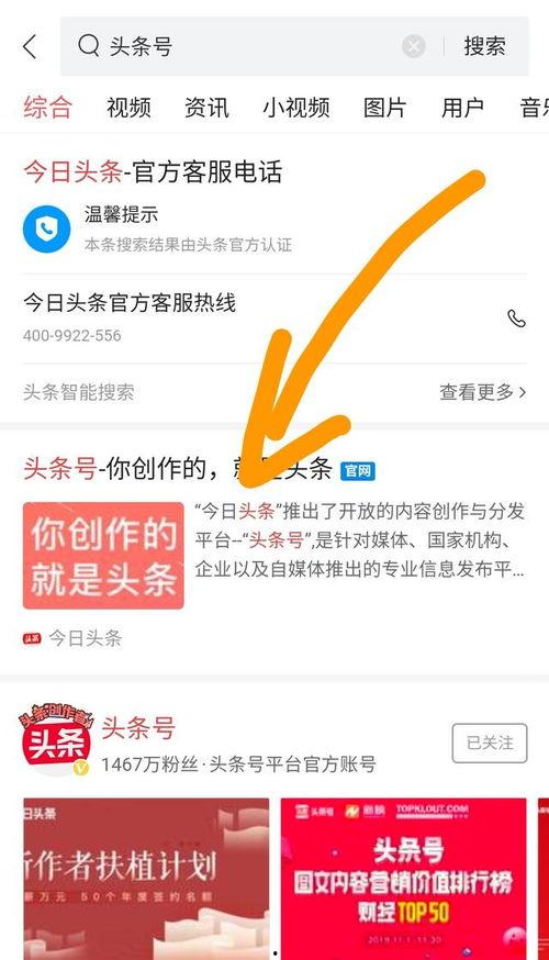 在头条号怎么搜索关注,轻松找到心仪账号